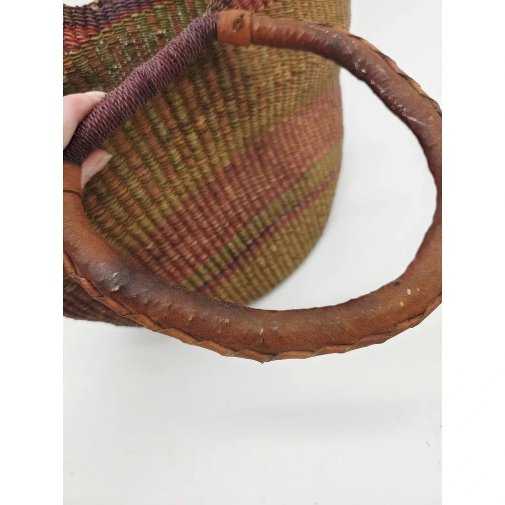 African Ghanian Bolga Basket Bag 11